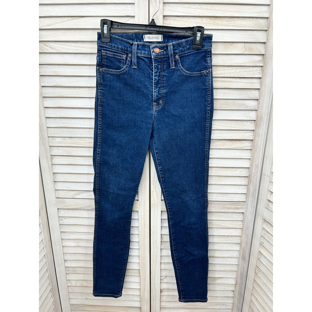 Madewell Skinny Jeans 27 Dark Wash Preppy Workwear Coastal
